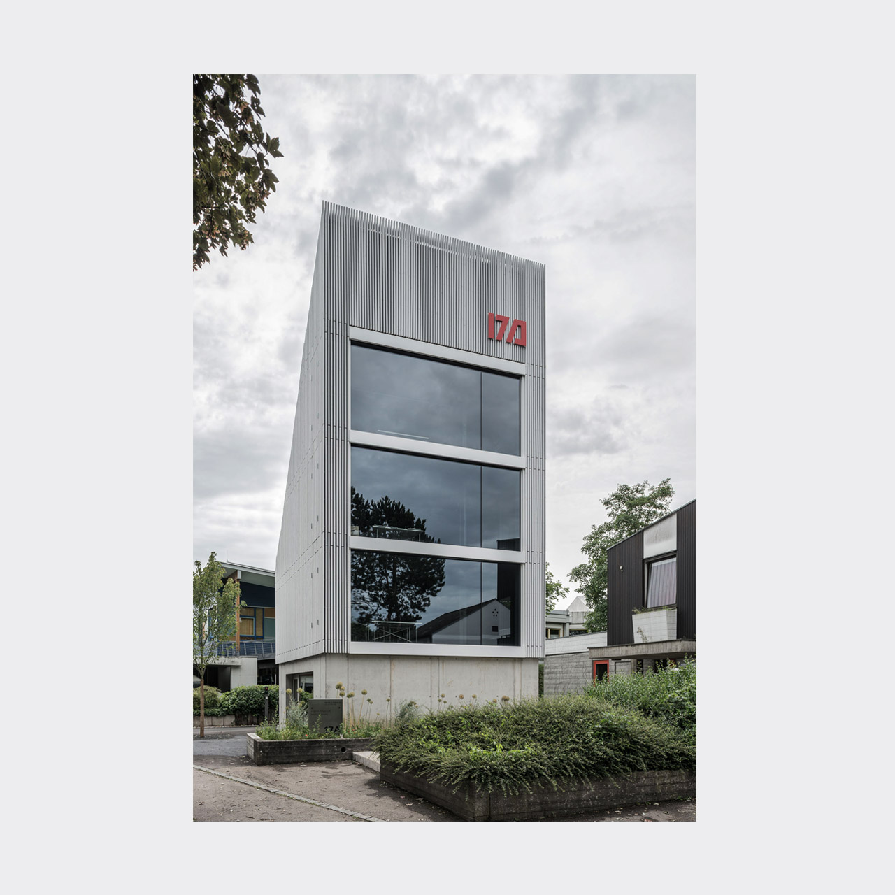 Architekturfotografie Aufstockung Doppelgarage zum Büro und Studio Königsbrunn