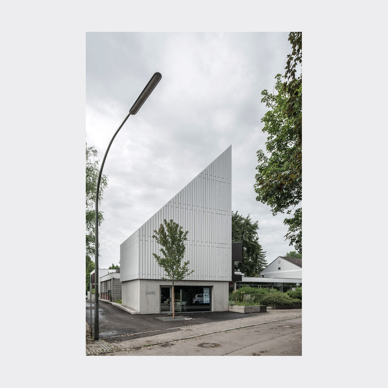 Architekturfotografie Aufstockung Doppelgarage zum Büro und Studio Königsbrunn