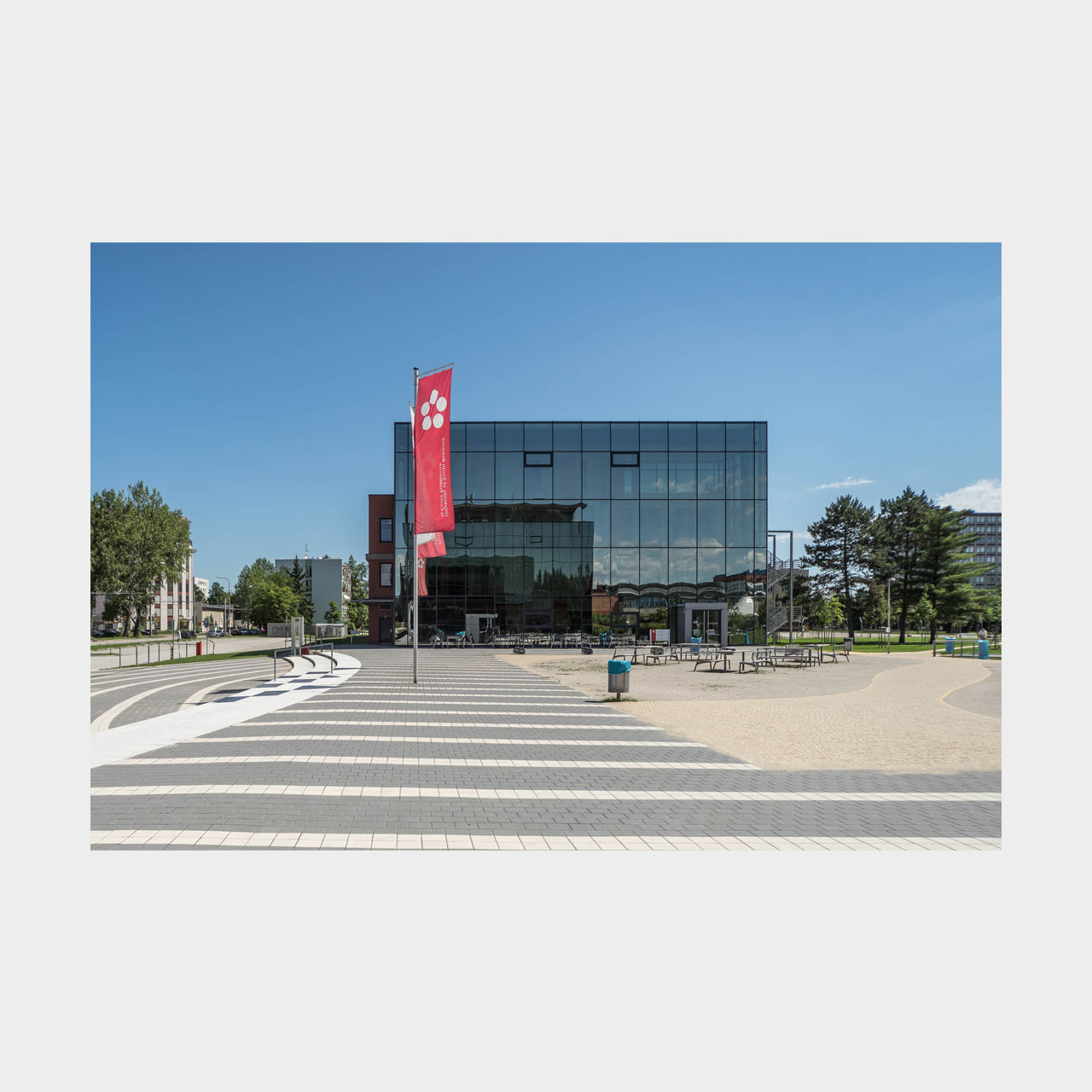 Architekturfotografie Budweis Südböhmische Universität Rektorat und Philosophische Fakultät