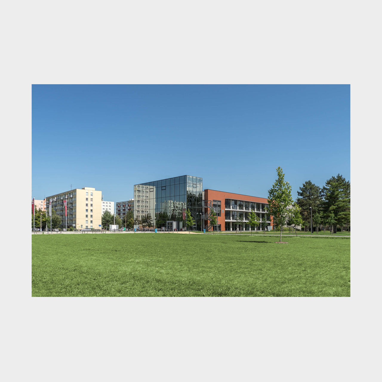 Architekturfotografie Budweis Südböhmische Universität Rektorat und Philosophische Fakultät