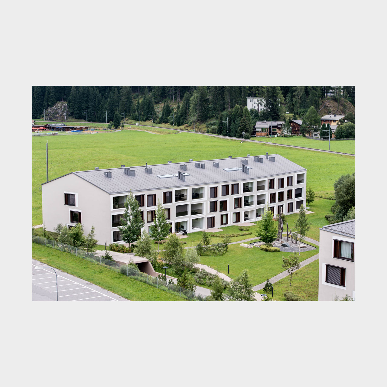 Architekturfotografie Wohnanlage Seepromenade Davos