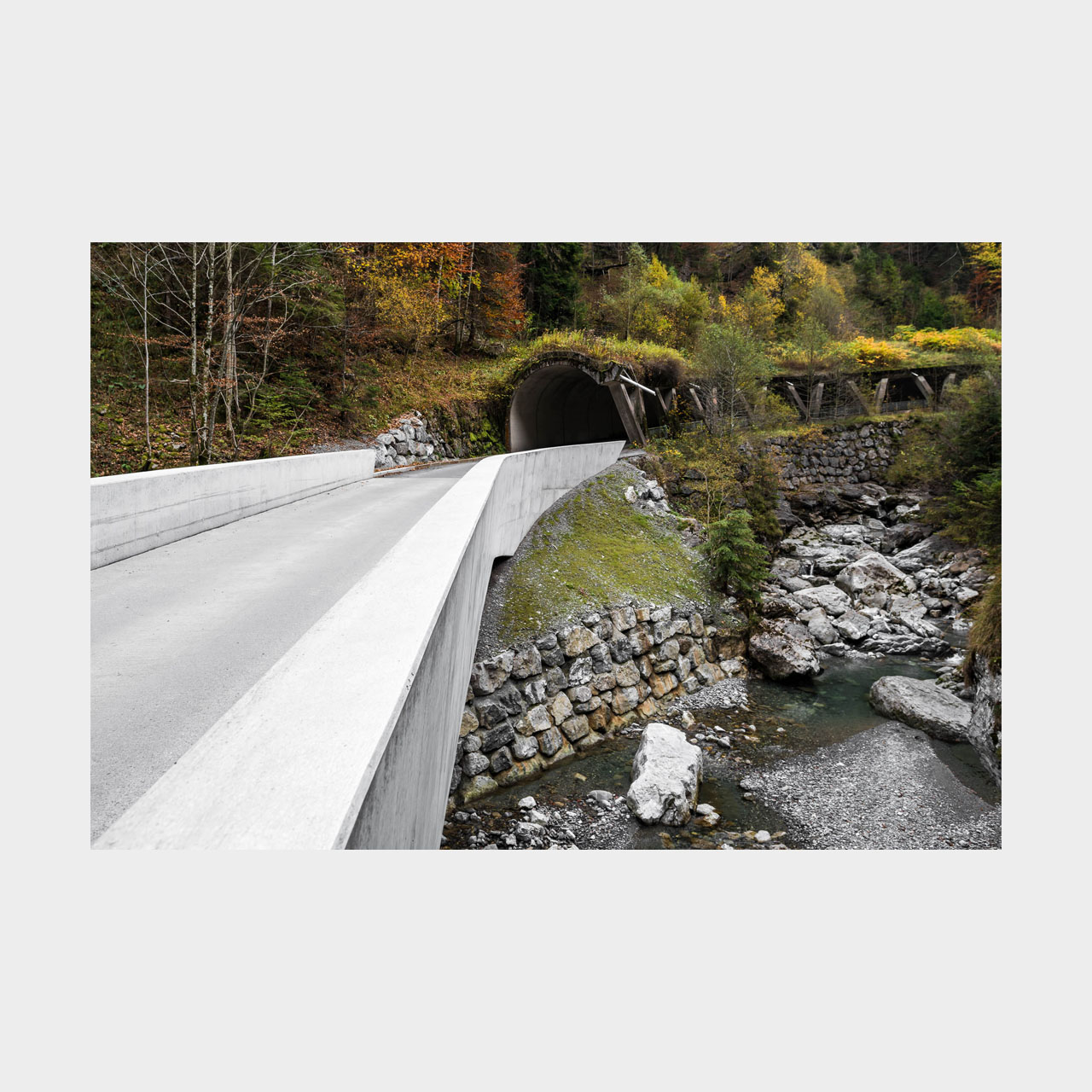 Architekturfotografie Schanerlochbrücke Ebnit