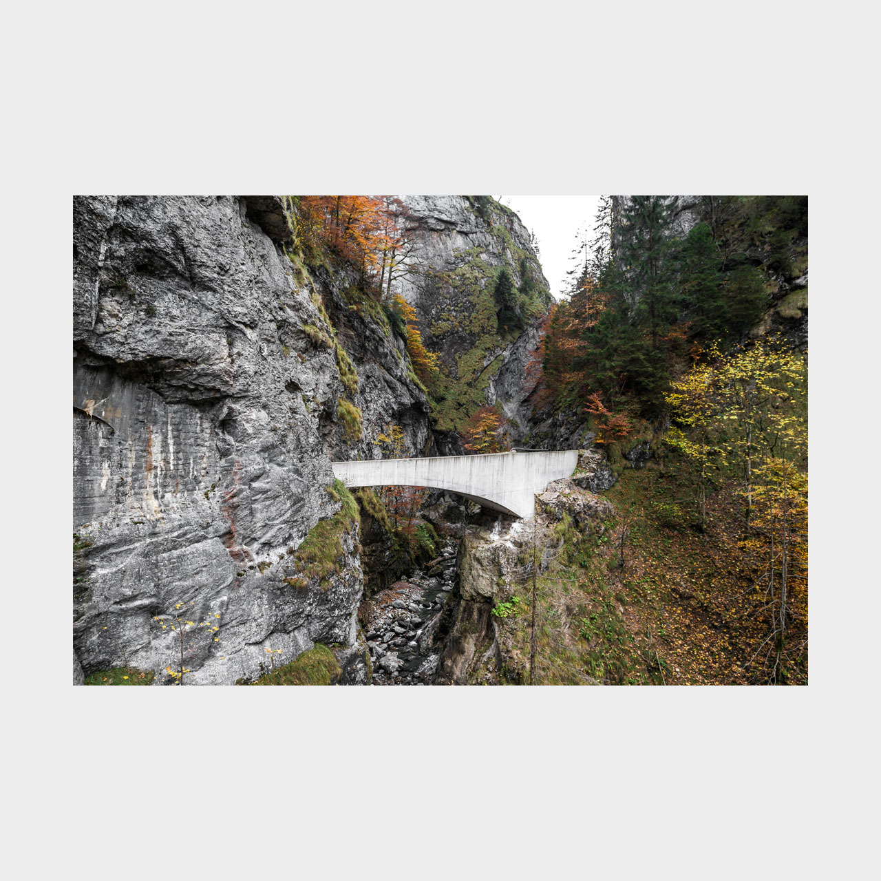 Architekturfotografie Schaufelschluchtbrücke Ebnit