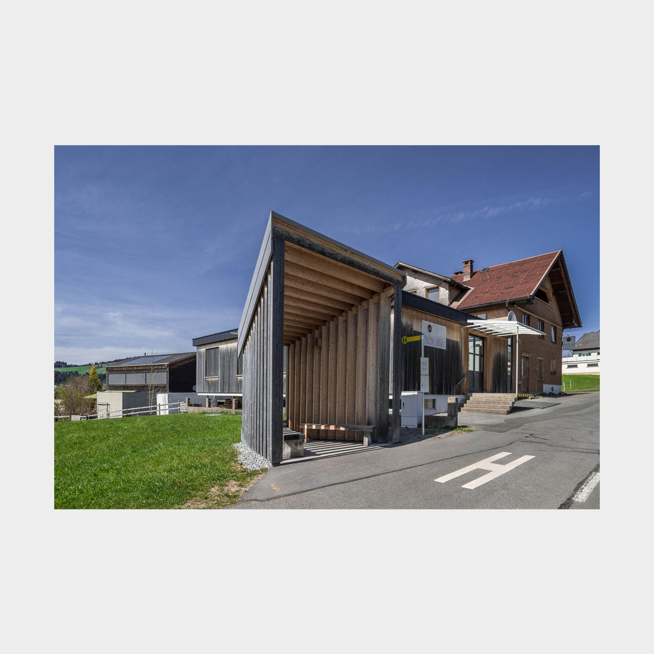 Architekturfotografie Krumbach Bushaltestelle Glatzegg