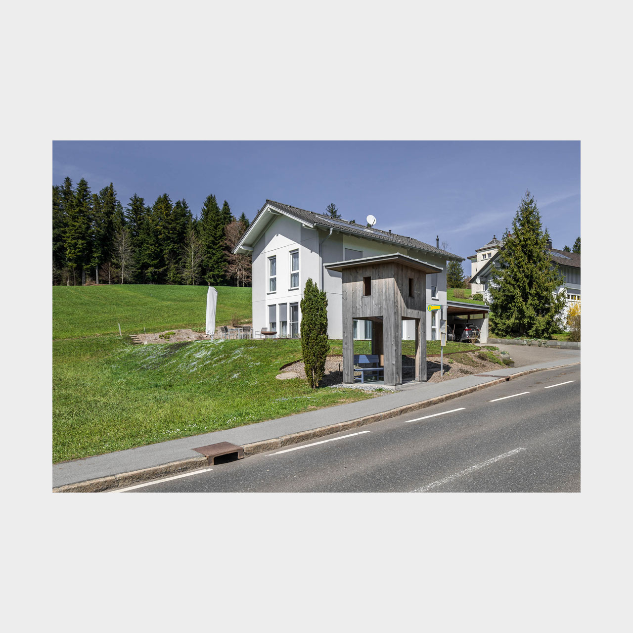 Architekturfotografie Krumbach Bushaltestelle Oberkrumbach