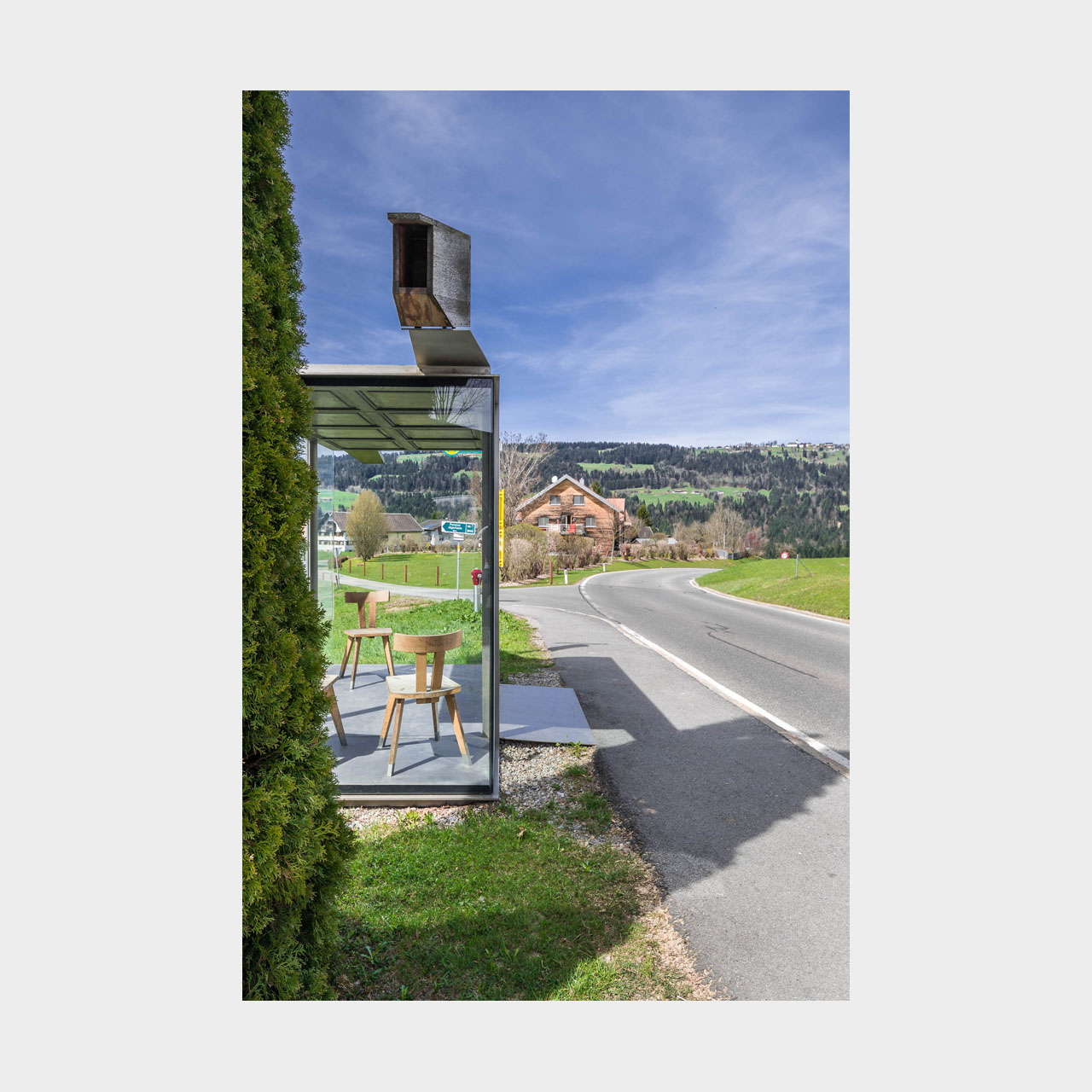 Architekturfotografie Krumbach Bushaltestelle Zwing