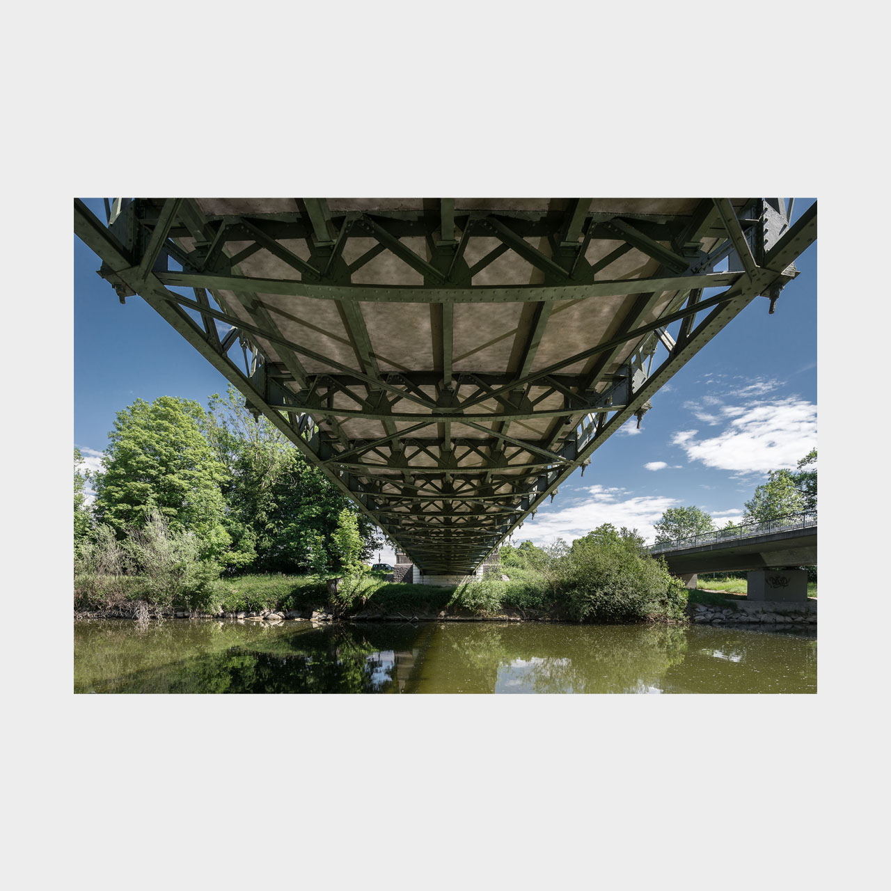 Architekturfotografie Argen Hängebrücke Kressbronn