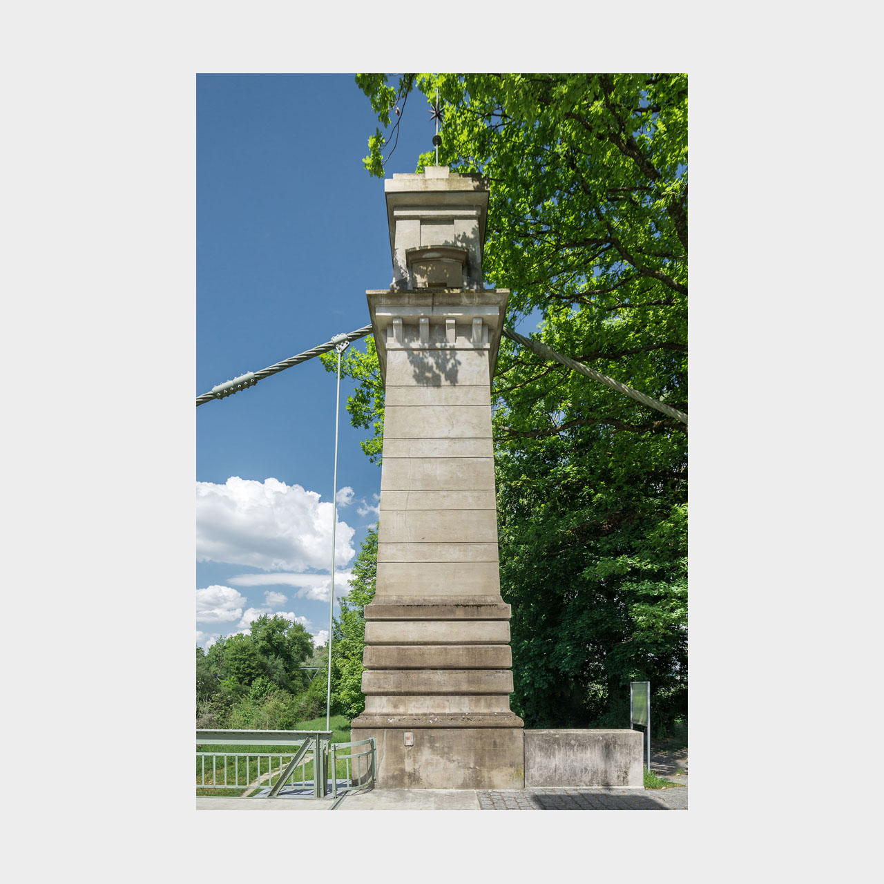 Architekturfotografie Argen Hängebrücke Kressbronn