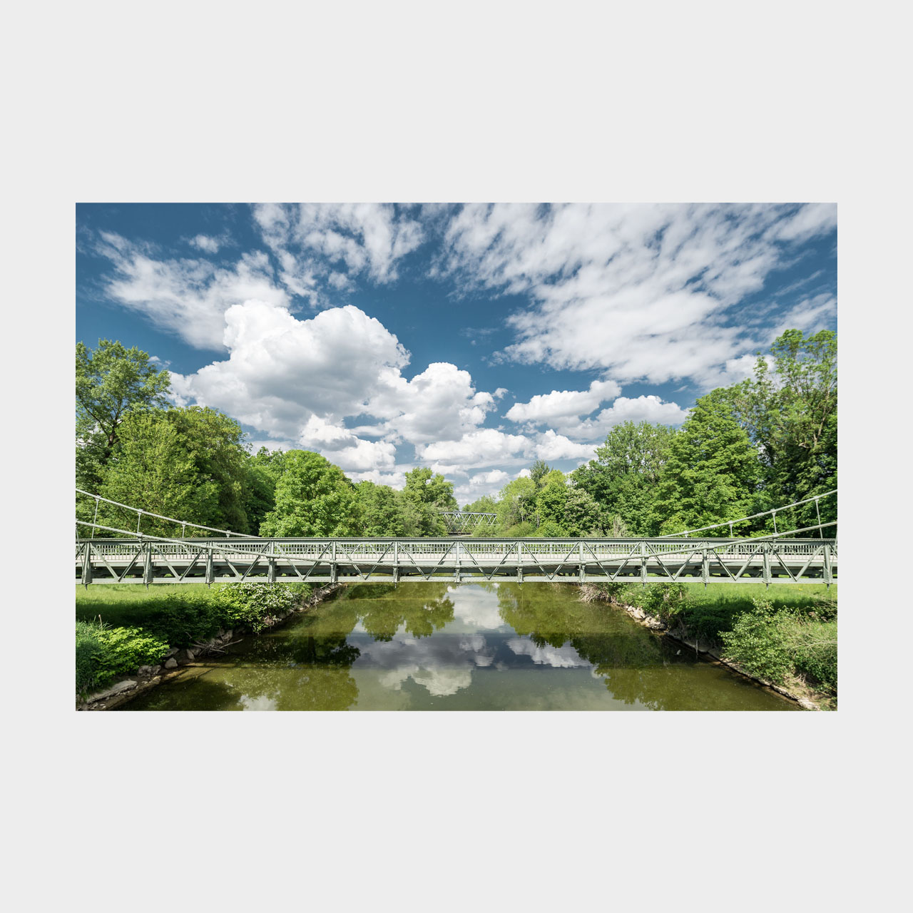 Architekturfotografie Argen Hängebrücke Kressbronn