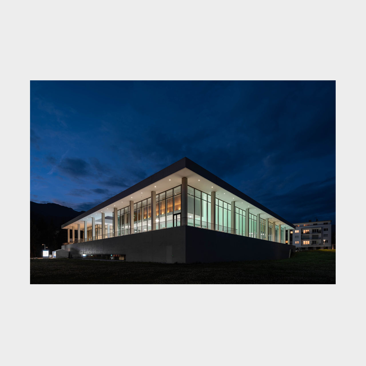 Architekturfotografie Ovaverva Hallenbad Sankt Moritz