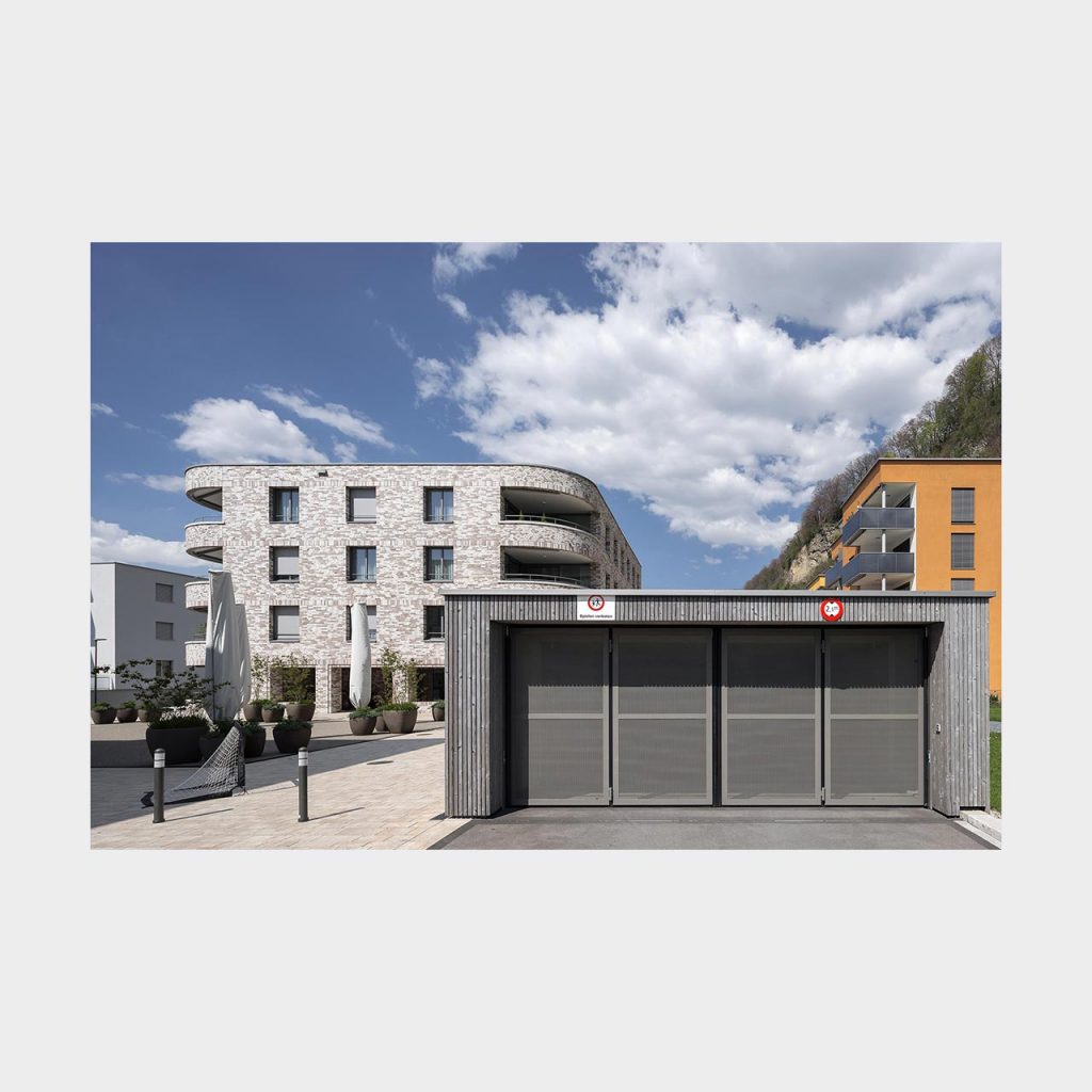 Architekturfotografie Wohnsiedlung Vaduz. Foto: Gerd Schaller / BAUWERK PERSPEKTIVEN