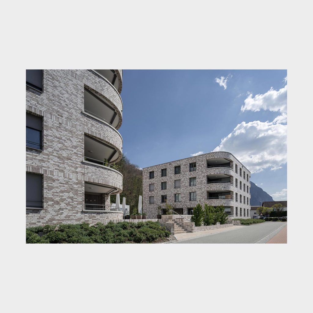 Architekturfotografie Wohnsiedlung Vaduz. Foto: Gerd Schaller / BAUWERK PERSPEKTIVEN
