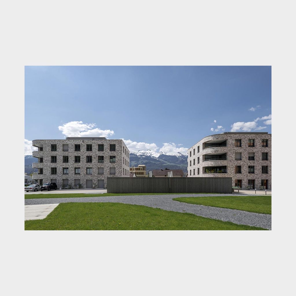 Architekturfotografie Wohnsiedlung Vaduz. Foto: Gerd Schaller / BAUWERK PERSPEKTIVEN