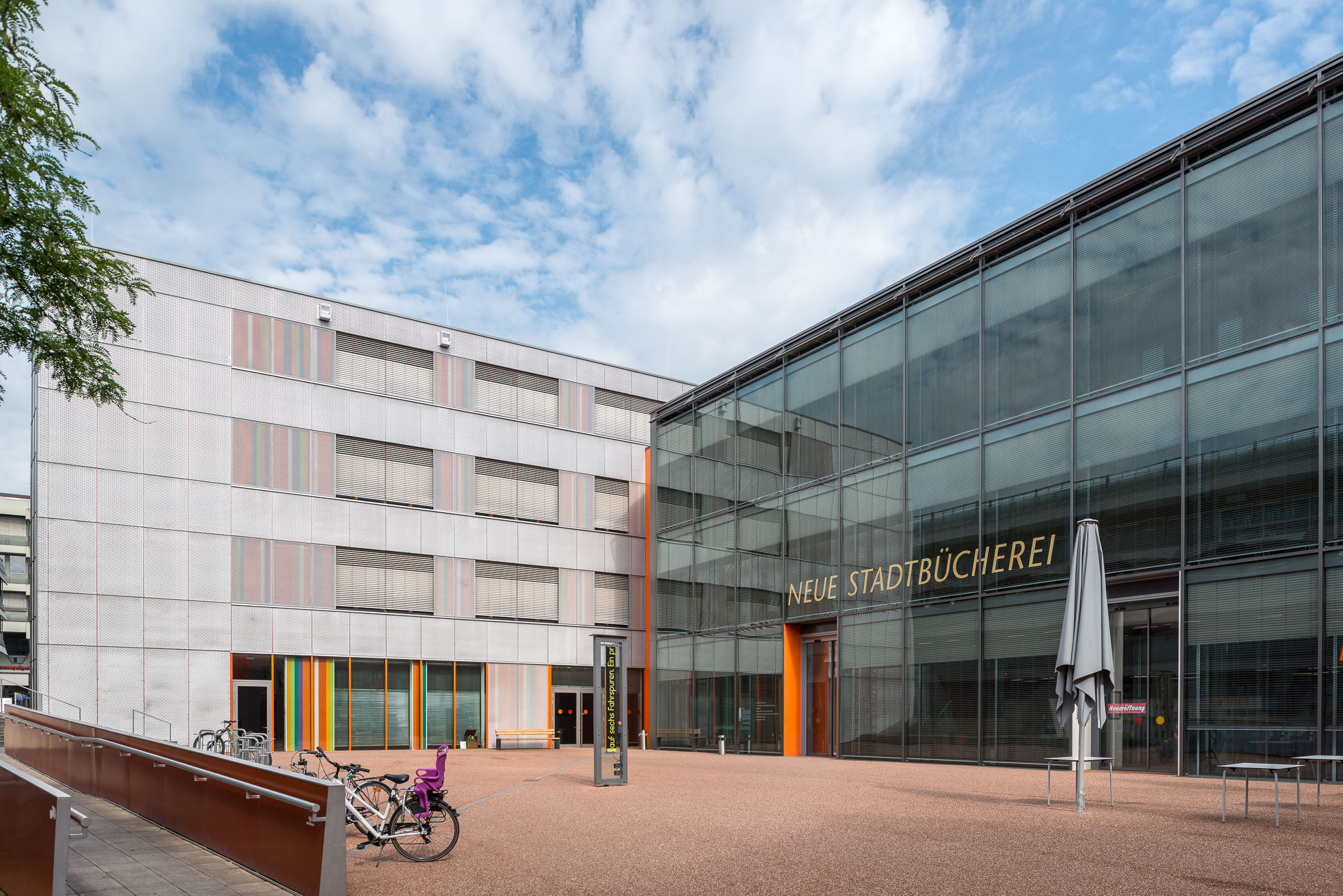 Architekturfotografie Neue Stadtbuecherei Augsburg | Gerd Schaller | BAUWERK PERSPEKTIVEN