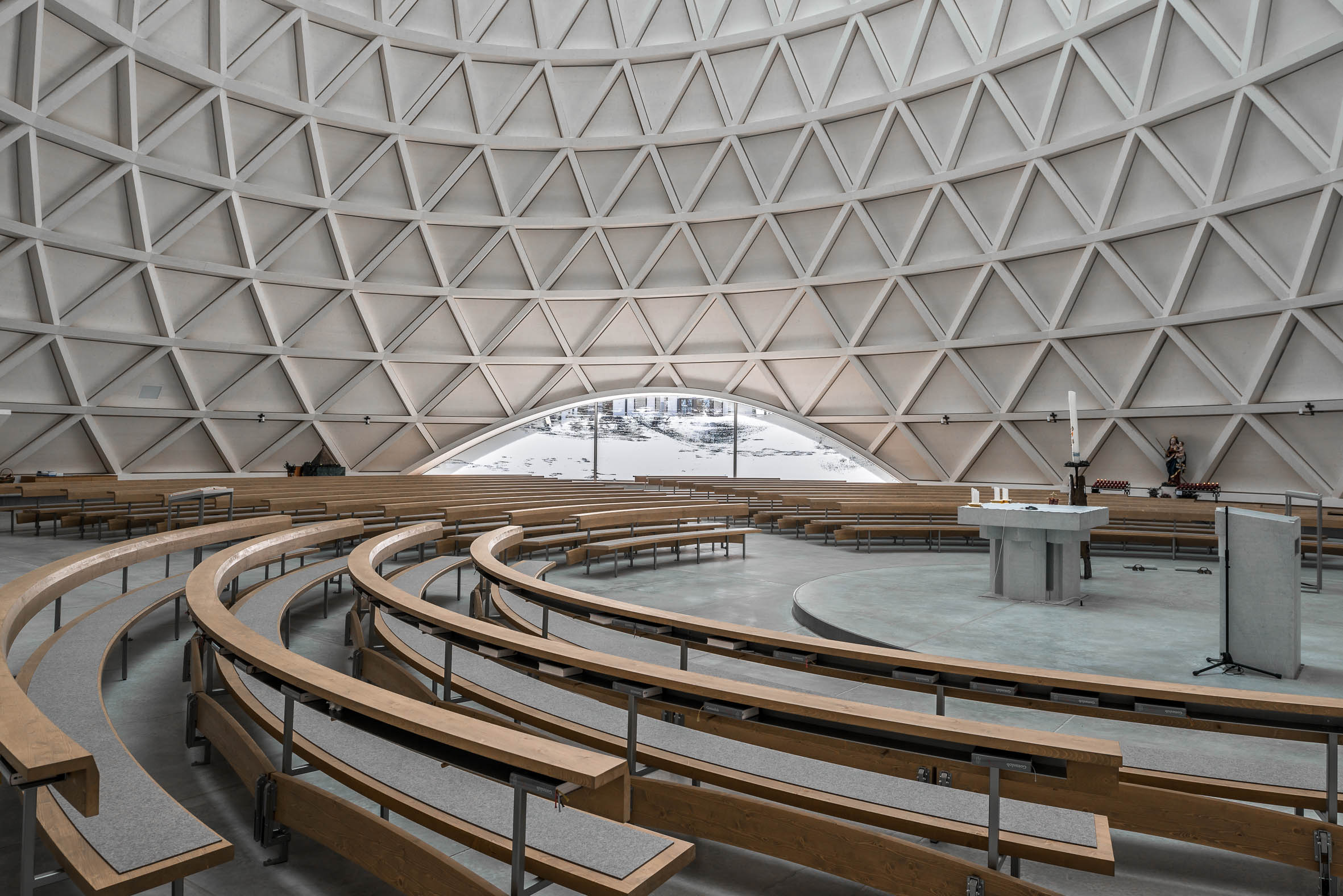 Architekturfotografie St. Josef Kirche Holzkirchen | Gerd Schaller | BAUWERK PERSPEKTIVEN