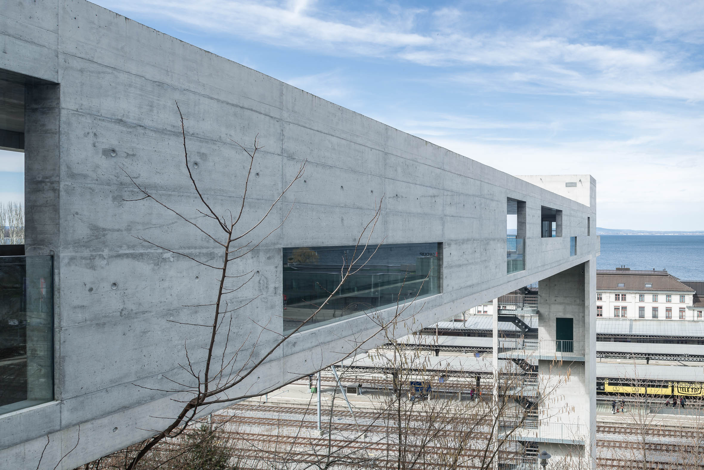 Architekturfotografie Panoramalift Treppenturm Rorschach | Gerd Schaller | BAUWERK PERSPEKTIVEN