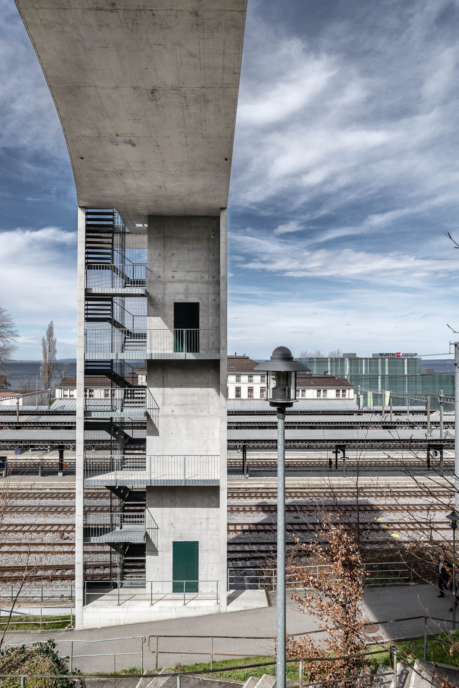 Architekturfotografie Panoramalift Treppenturm Rorschach | Gerd Schaller | BAUWERK PERSPEKTIVEN