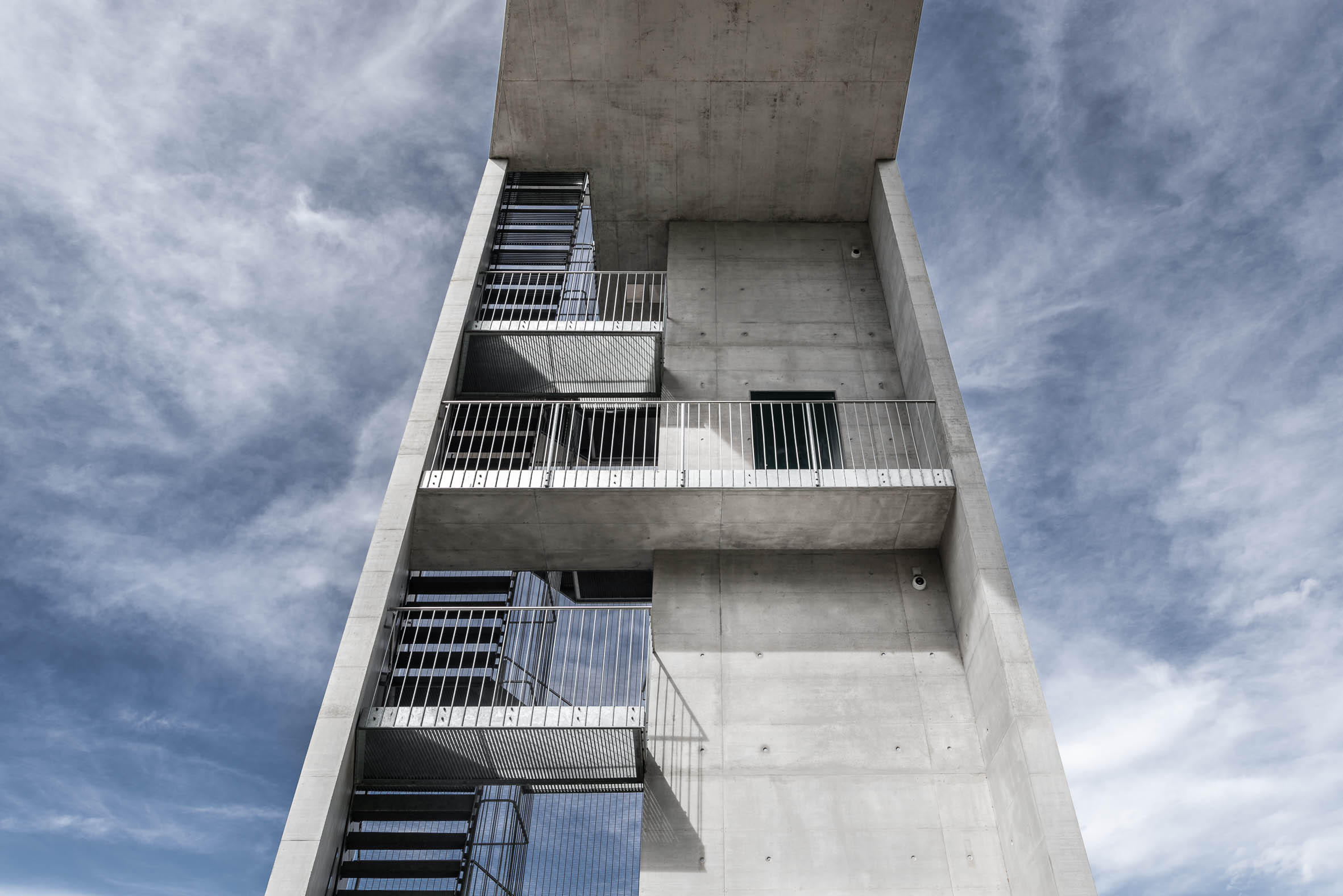 Architekturfotografie Panoramalift Treppenturm Rorschach | Gerd Schaller | BAUWERK PERSPEKTIVEN