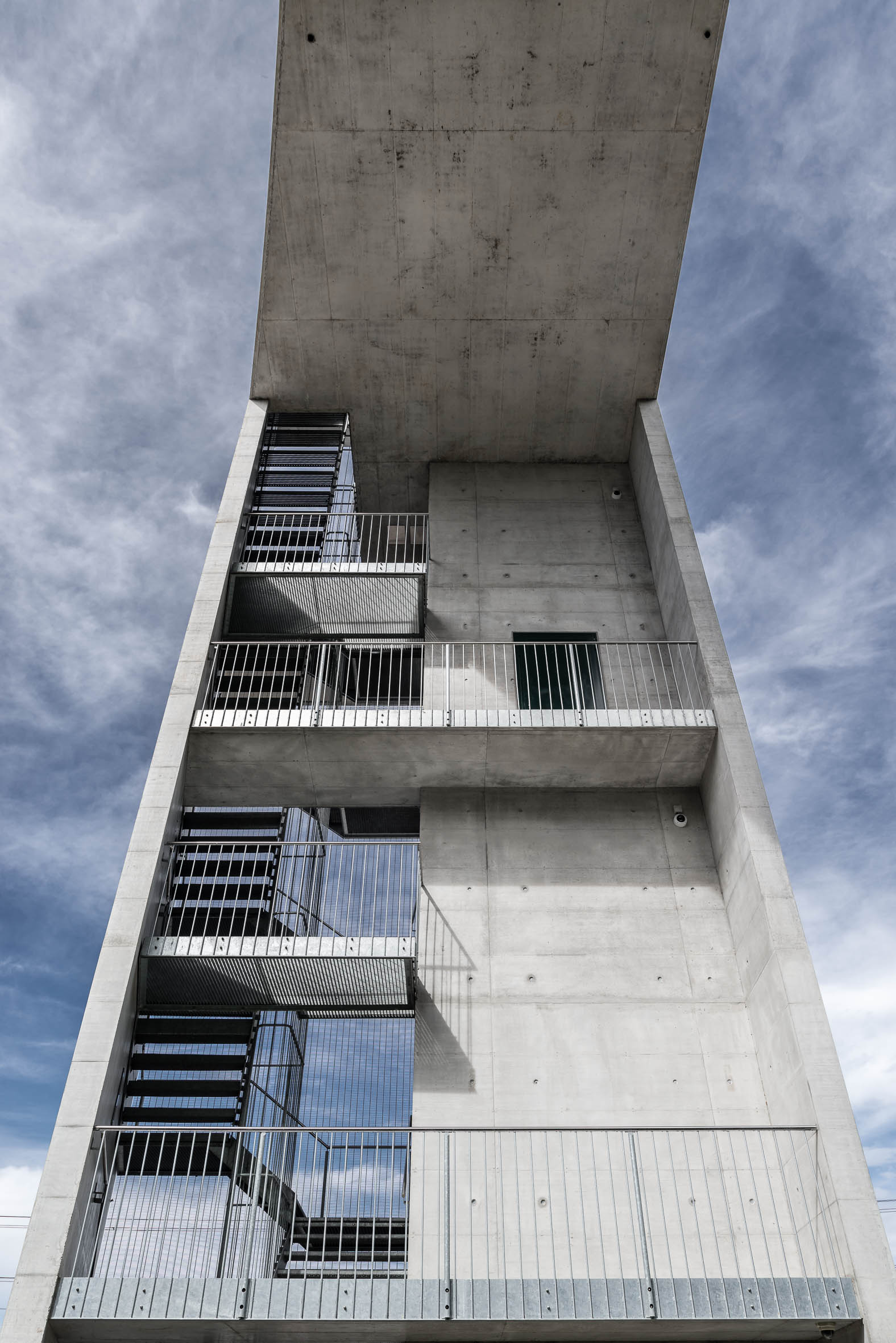 Architekturfotografie Panoramalift Treppenturm Rorschach | Gerd Schaller | BAUWERK PERSPEKTIVEN