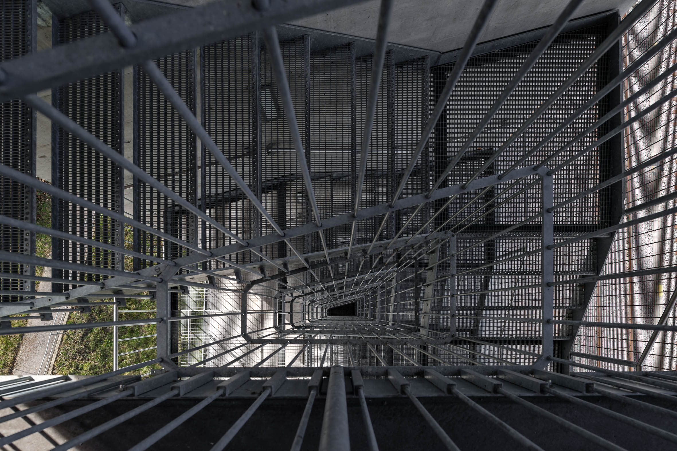 Architekturfotografie Panoramalift Treppenturm Rorschach | Gerd Schaller | BAUWERK PERSPEKTIVEN