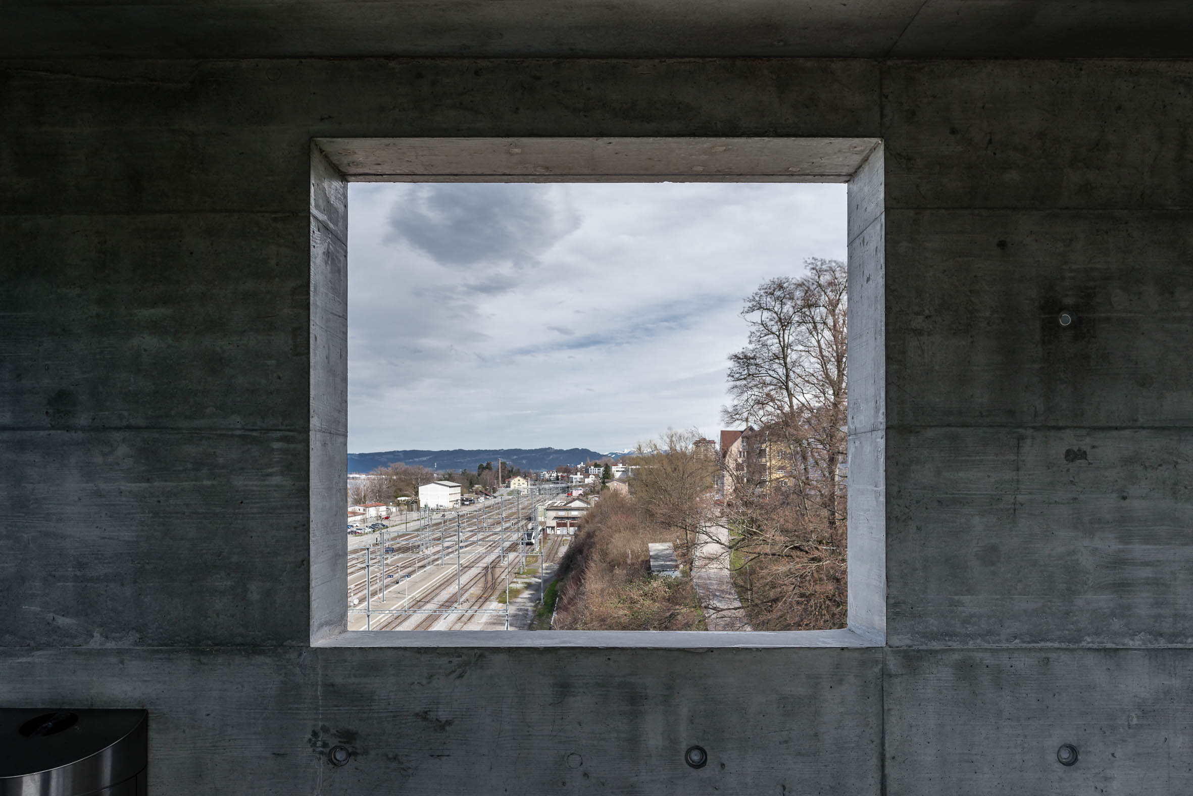 Architekturfotografie Panoramalift Treppenturm Rorschach | Gerd Schaller | BAUWERK PERSPEKTIVEN
