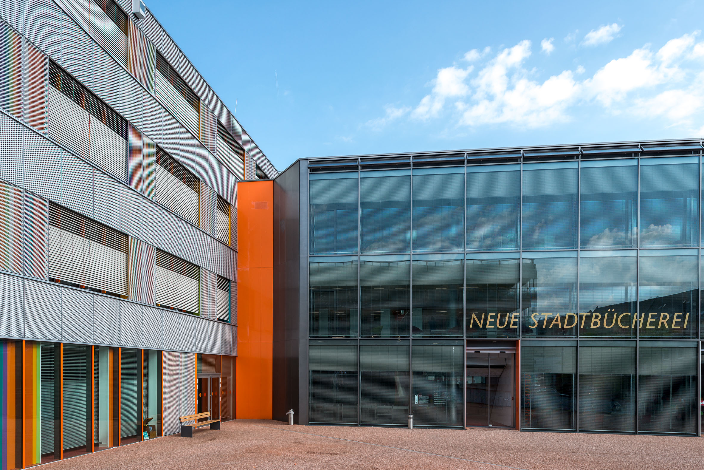 Architekturfotografie Neue Stadtbuecherei Augsburg | Gerd Schaller | BAUWERK PERSPEKTIVEN