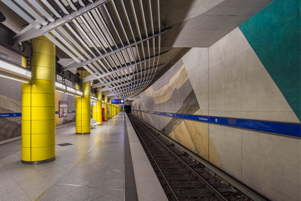 Architekturfotografie U-Bahn Station Großhadern München | Gerd Schaller | BAUWERK PERSPEKTIVEN