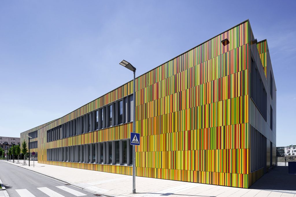 Architekturfotografie Mark Twain Grundschule Neu-Ulm | Gerd Schaller | BAUWERK PERSPEKTIVEN