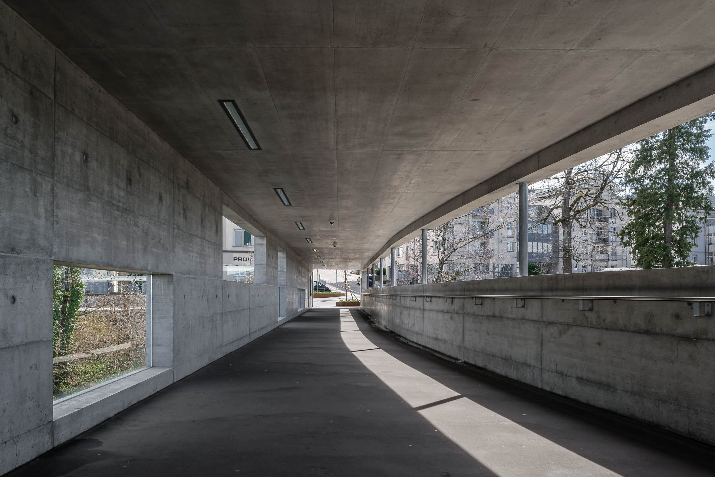 Architekturfotografie Panoramalift Treppenturm Rorschach | Gerd Schaller | BAUWERK PERSPEKTIVEN