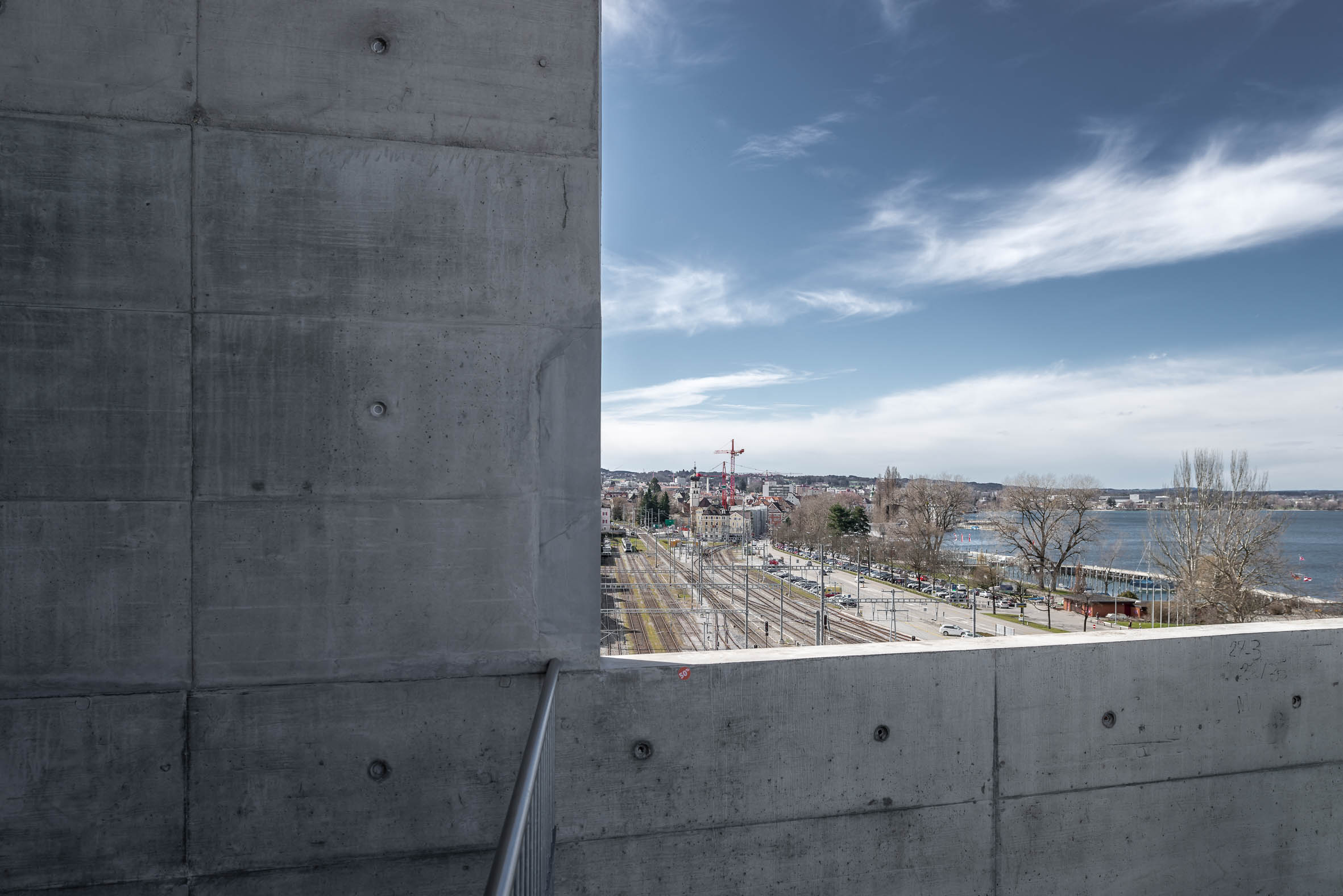 Architekturfotografie Panoramalift Treppenturm Rorschach | Gerd Schaller | BAUWERK PERSPEKTIVEN