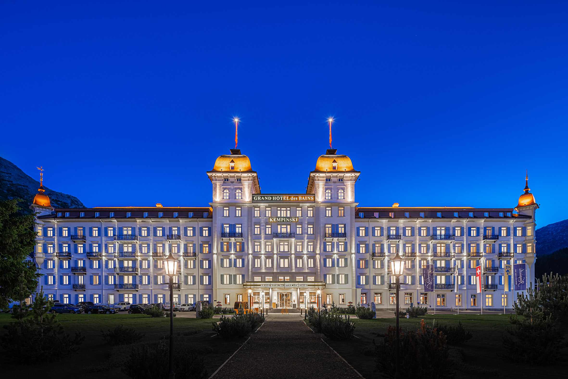 Architekturfotografie Grand Hotel Kempinski Sankt Moritz | Gerd Schaller | BAUWERK PERSPEKTIVEN