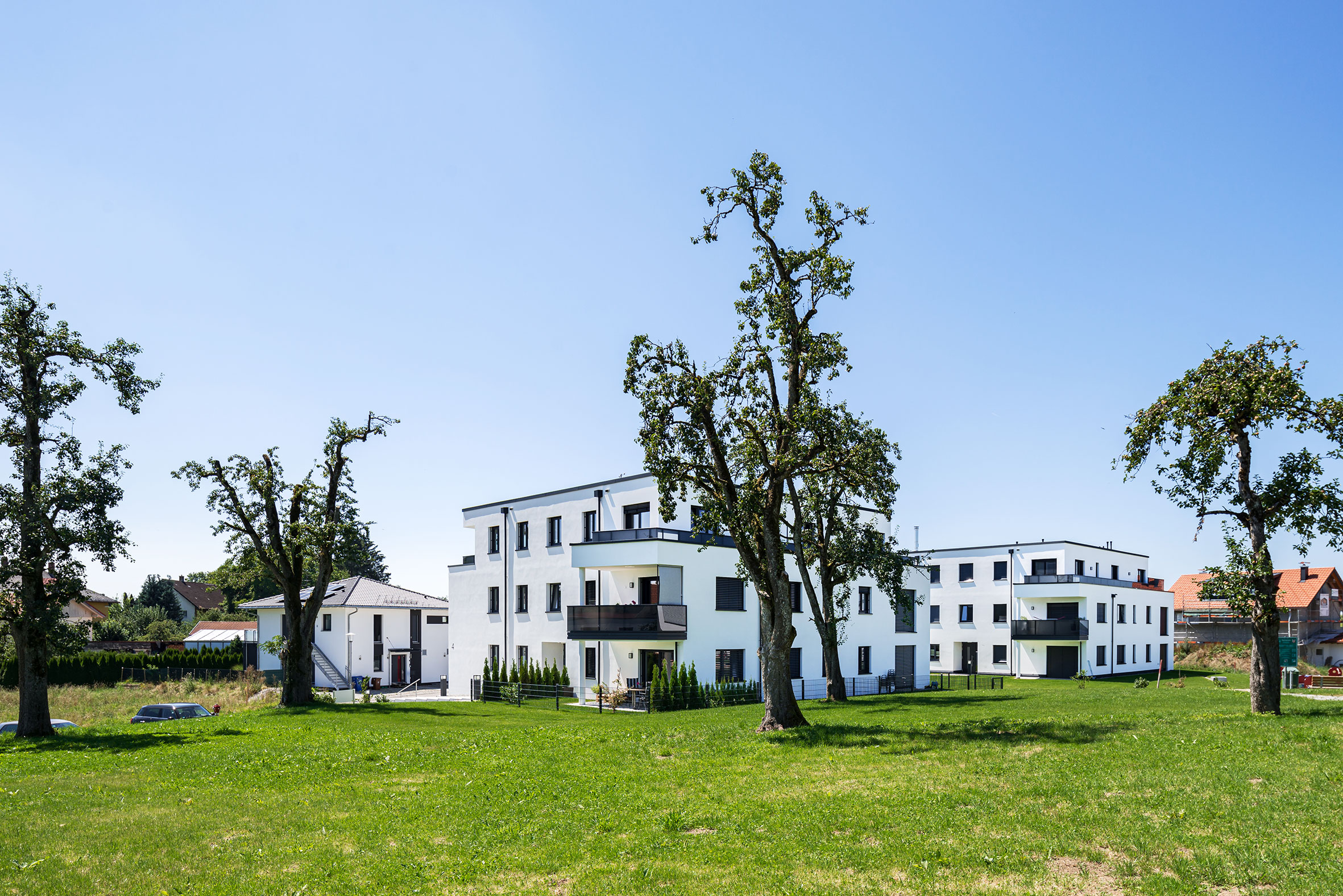 Architekturfotografie Wohnanlage am Obstgarten Hergatz | Gerd Schaller | BAUWERK PERSPEKTIVEN