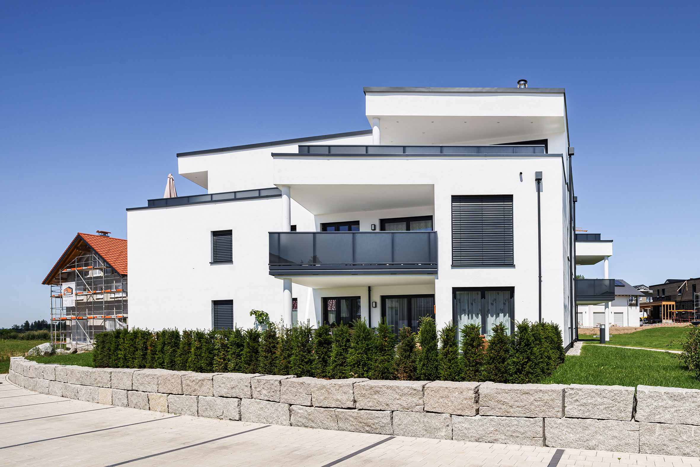 Architekturfotografie Wohnanlage am Obstgarten Hergatz | Gerd Schaller | BAUWERK PERSPEKTIVEN