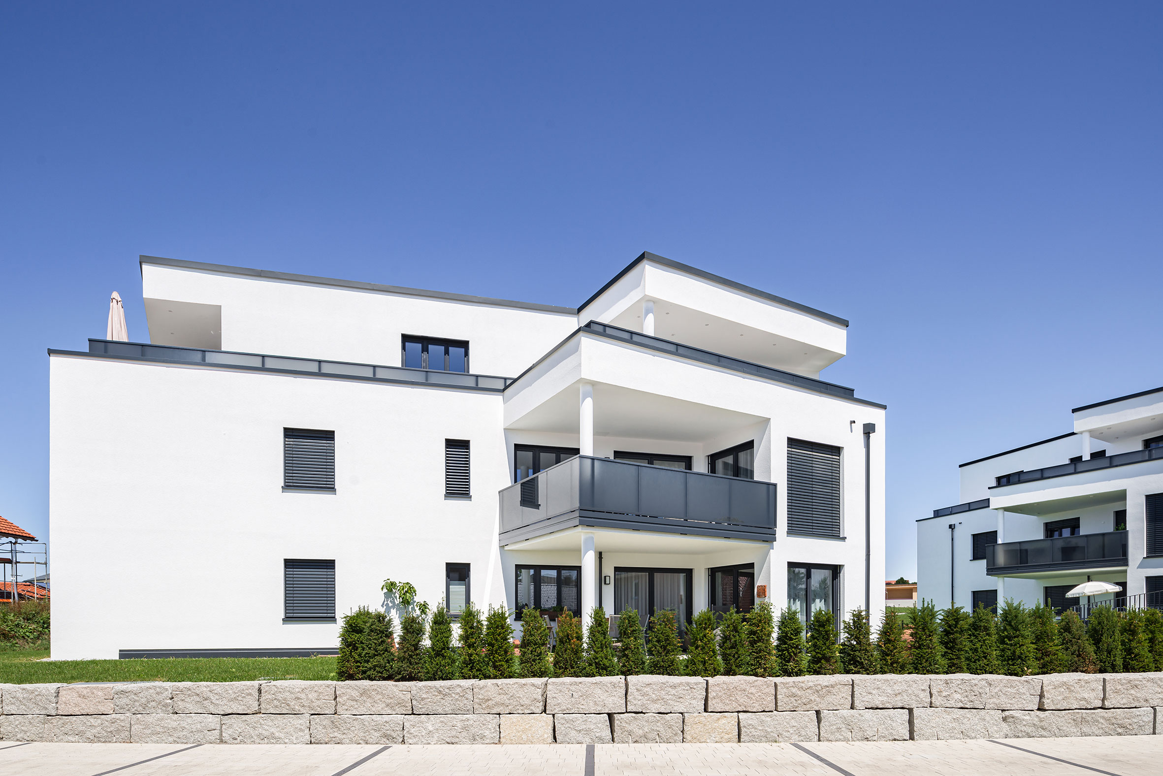 Architekturfotografie Wohnanlage am Obstgarten Hergatz | Gerd Schaller | BAUWERK PERSPEKTIVEN