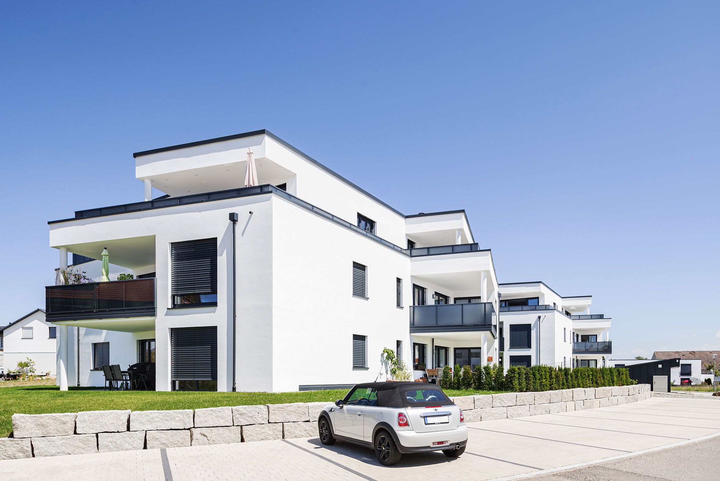 Architekturfotografie Wohnanlage am Obstgarten Hergatz | Gerd Schaller | BAUWERK PERSPEKTIVEN