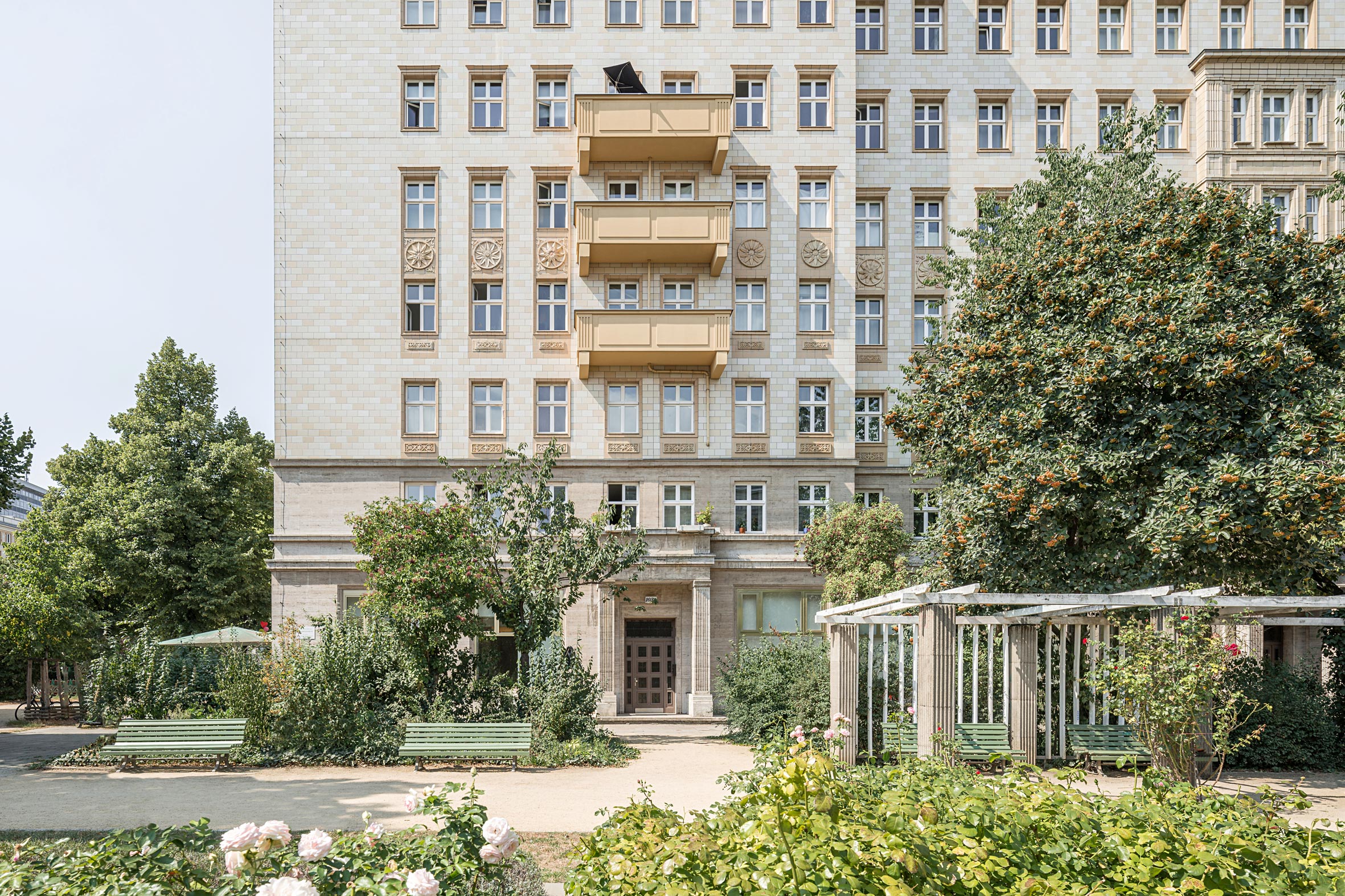 Architekturfotografie Rosengarten Karl-Marx-Allee Berlin | Gerd Schaller | BAUWERK PERSPEKTIVEN