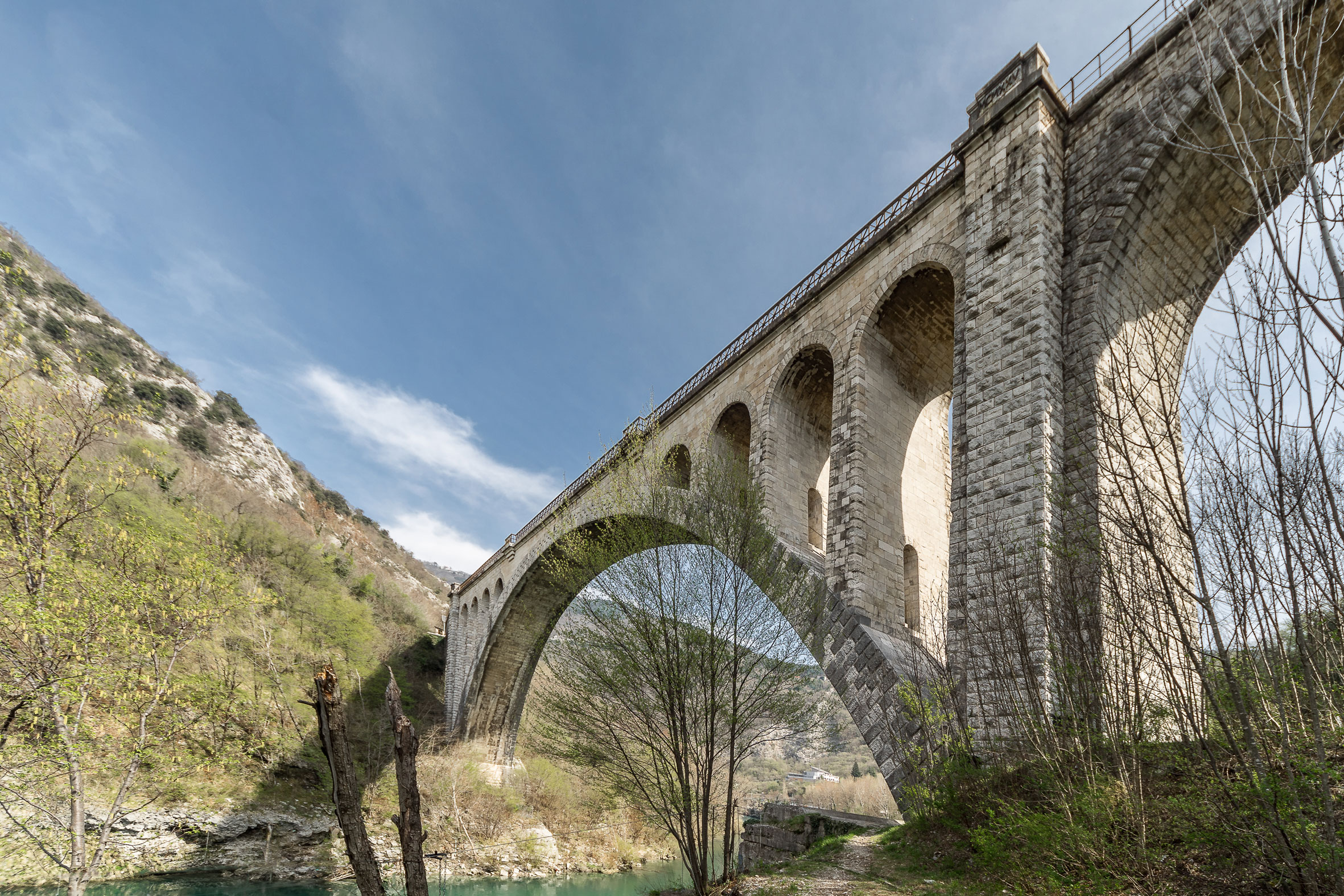 Architekturfotografie Solkan Brücke Nova Gorica | Gerd Schaller | BAUWERK PERSPEKTIVEN