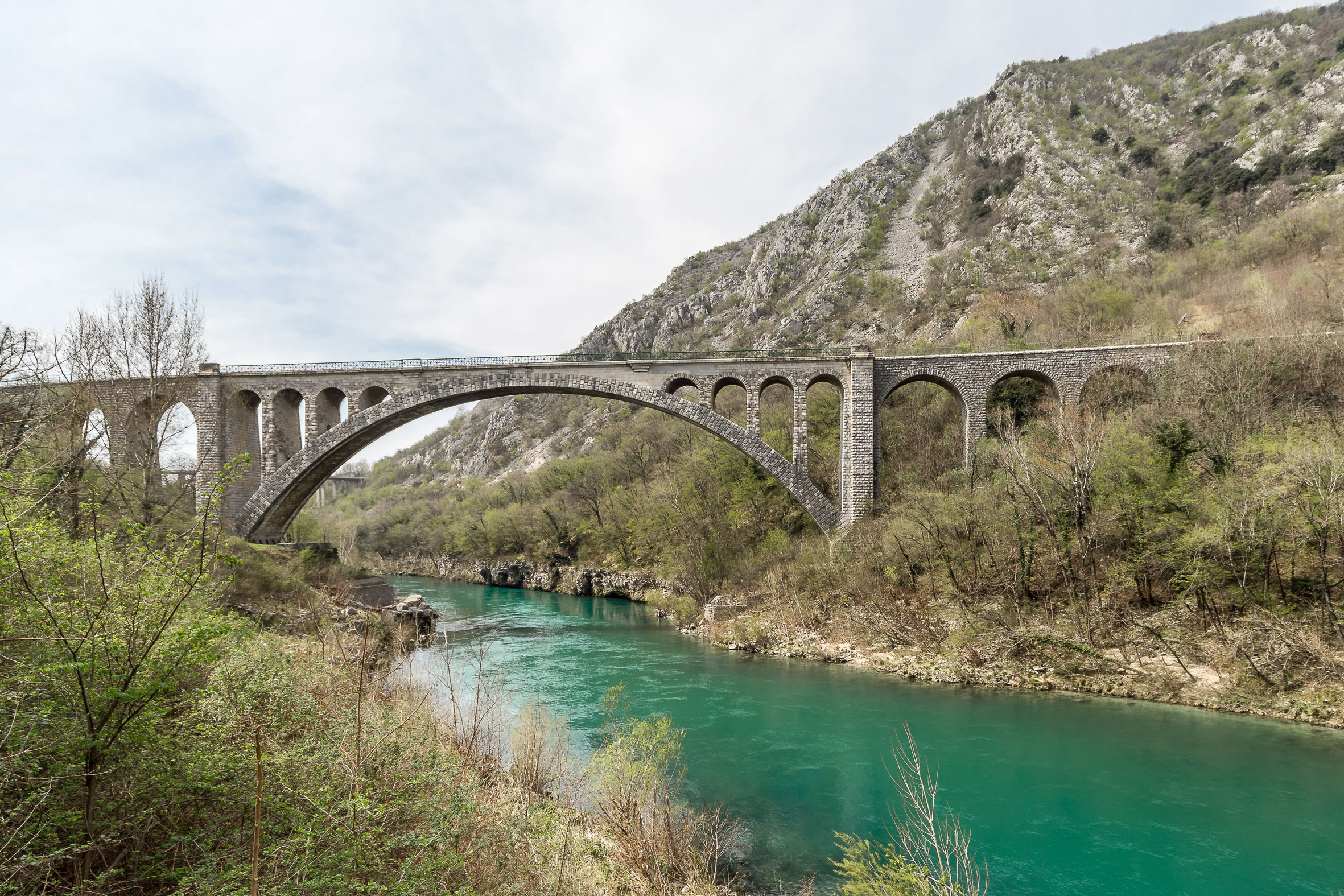 Architekturfotografie Solkan Brücke Nova Gorica | Gerd Schaller | BAUWERK PERSPEKTIVEN