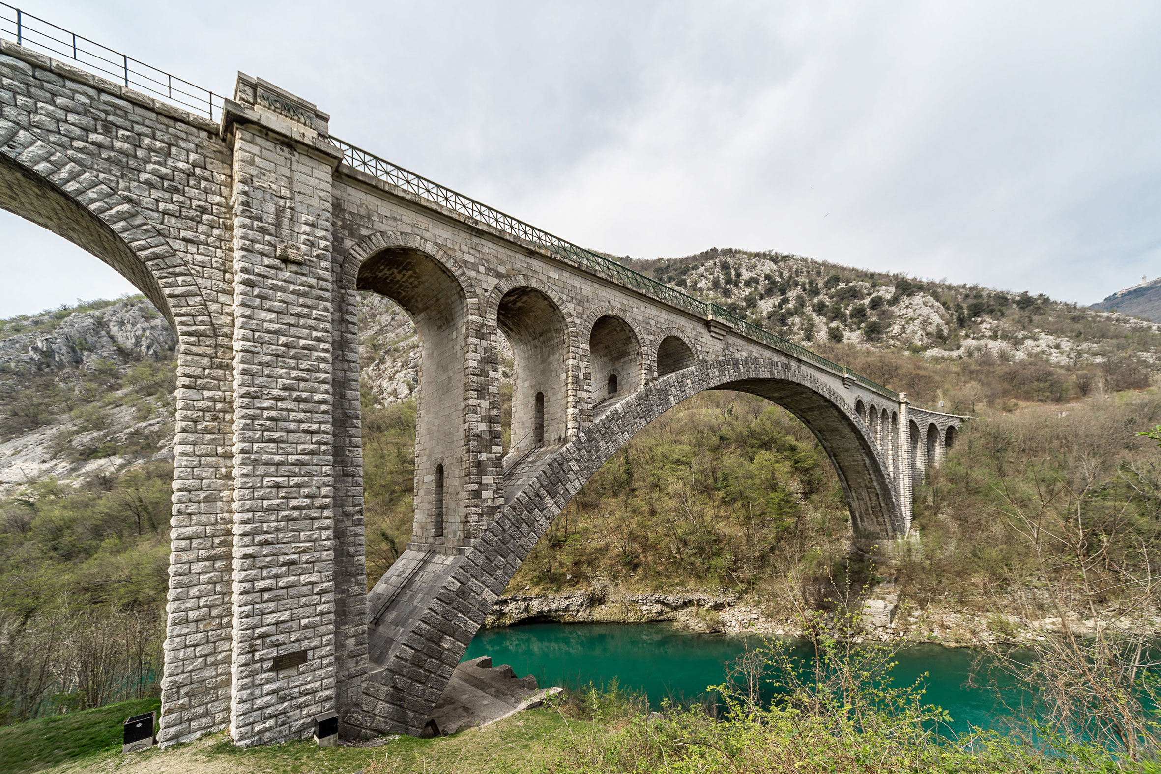 Architekturfotografie Solkan Brücke Nova Gorica | Gerd Schaller | BAUWERK PERSPEKTIVEN